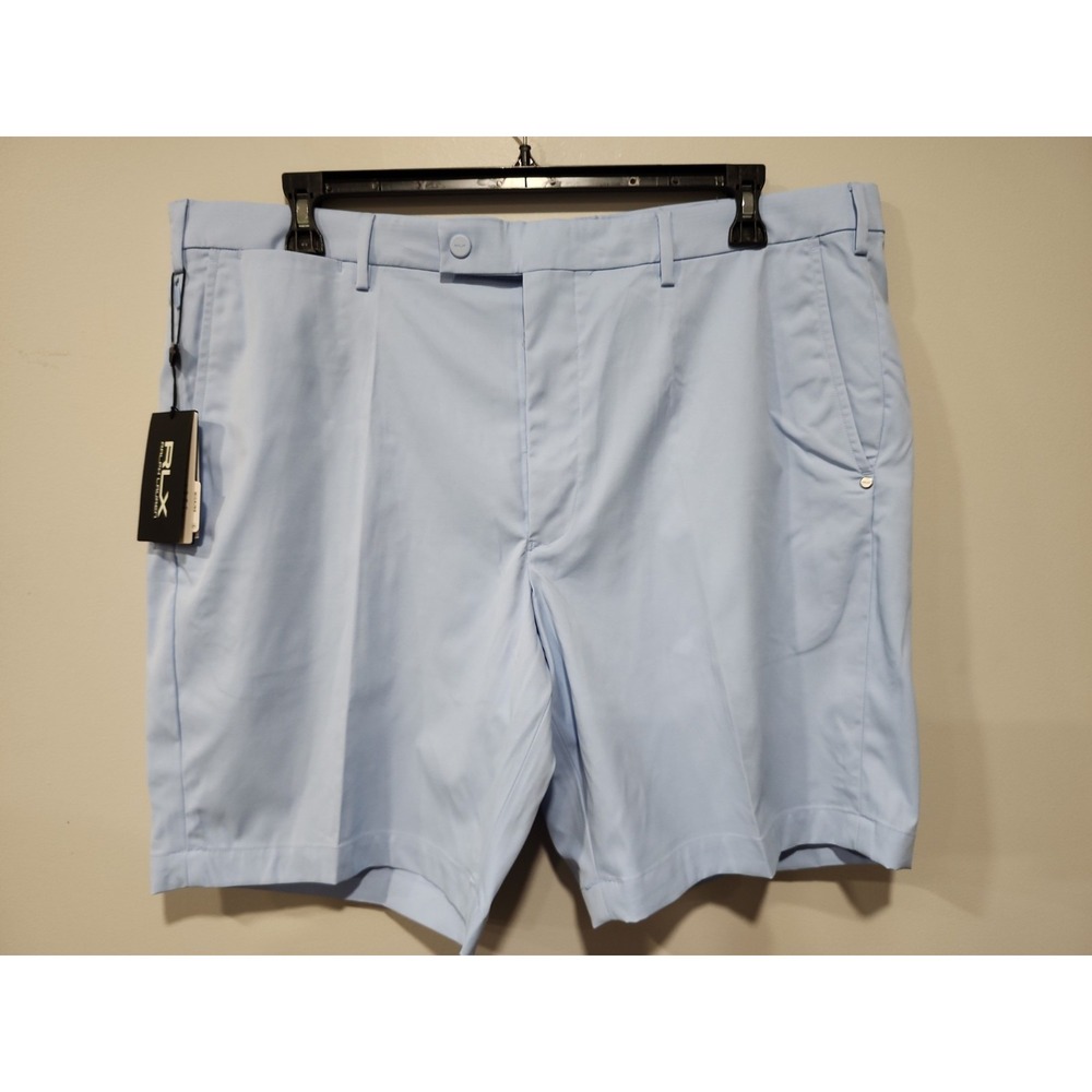 Ralph Lauren RLX NWT Golf Shorts Mens 40 Lt. Blue Wicking 8 Inch Inseam Stretch